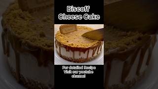 Biscoff Cream Cheese Cake shorts ytshorts food cooking recipes cheesecake cake [upl. by Nnylirej]