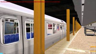 openBVE R153 Y Train Leaving 106St [upl. by Edrick]