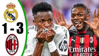 Real Madrid vs Ac Milan 🤯🔥 3x1 All Goals amp Highlights  2024 [upl. by Cyd]