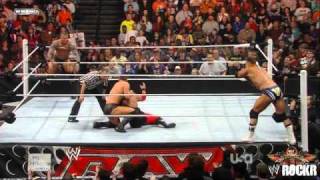 WWE Raw 10012011  The Miz amp Alex Riley vs Randy Orton amp Jerry Lawler [upl. by Quiteria]