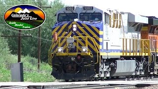 BNSF Coal Trains and Citirail Power Move at Palmer Lake Colorado [upl. by Adnowat]