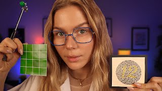 ASMR Focus Coordination amp Color Blind Vision Test RP  Medical RP [upl. by Narruc]