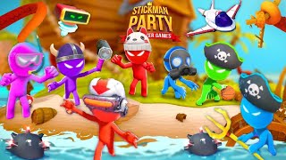 1 2 3 4 Stickman Party Mod APK Gameplay MINI GAMES Championship NEW LEVELS Updated 2023 [upl. by Kola440]