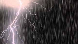 【環境音】雷雨強め１時間Thunder and Rain 1 hour勉強用BGM [upl. by Kreda]