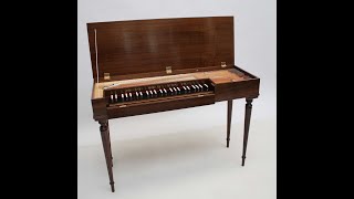 John Morley Clavichord C4 M2486 playing Minuet in F by W A Mozart [upl. by Ynes218]