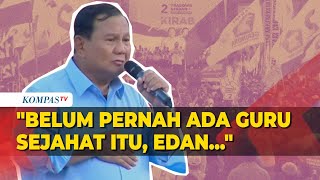 Lagi Prabowo Ungkit Diberi Nilai 11 saat Debat Capres Belum Pernah Ada Guru Sejahat Itu [upl. by Ceporah]