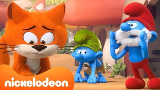 The Smurfs Rescue Azrael the Cat 🐱  The Smurfs  Nickelodeon UK [upl. by Yelah205]