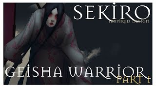 Why Youre Afraid To Share Your Art Publicly SEKIRO Inspired Design  Geisha Warrior [upl. by Manara]