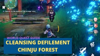 Cleansing Defilement In Chinju Forest  Inazuma World Quest Genshin Impact [upl. by Kazmirci]