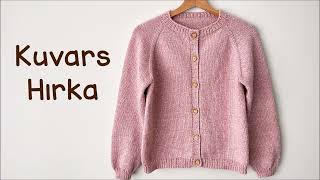 Kuvars Hırka  Yakadan Başlanan Kolay Dikişsiz Yetişkin Hırkası  Simple Raglan Cardigan [upl. by Atworth]