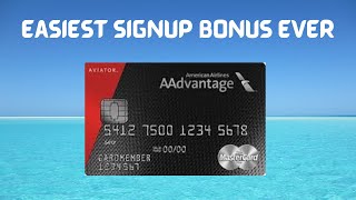 Easiest Travel Credit Card Bonus American Airlines AAdvantage Aviator Red Mastercard from Barclay [upl. by Lehman]