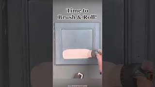 How to paint over already painted cabinets [upl. by Eylrac]