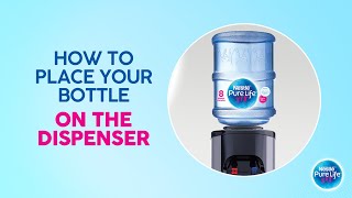 NESTLÉ PURE LIFE  How to place your bottle on the dispenser [upl. by Pinckney24]