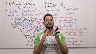 Geografia  Aula 03  Estrutura Geológica e Formação do Relevo [upl. by Boone]