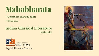 The Mahabharata by Vyasa Complete Introduction amp Synopsis Indian Classical Literature lecture 1 [upl. by Glialentn763]