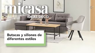 Butacas y sillones de diferentes estilos y diseño  DecoraciónTV [upl. by Thanos]