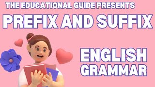 PREFIX AND SUFFIX BASE WORDS ENGLISH GRAMMAR ENGLISH LANGUAGEDElEd Bed [upl. by Tyrone]