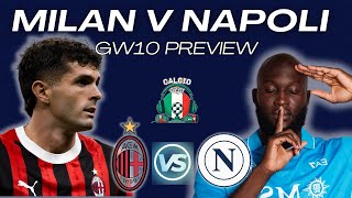 Milan v Napoli Preview  GW 10 Mid Week Action in Serie A [upl. by Hyacintha]