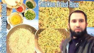 Chicken Fried Rice Recipe Restaurant Style RanaChefInternational786 vlog cooking [upl. by Angelika]