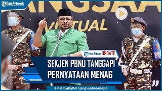 Sekjen PBNU Tanggapi Pernyataan Menag Yaqut Soal Kemenag Hadiah untuk NU [upl. by Aynuat949]