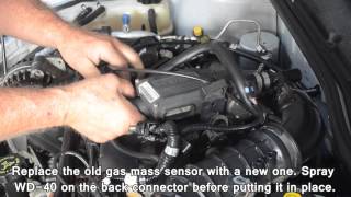 CNG BiFuel Chevy Cavalier Gas Mass Sensor Removal and Installation [upl. by Illak]