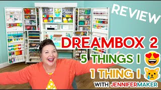 DreamBox 2 Organizer 5 Things I Love amp 1 Thing I Do Not  Ultimate Craft Storage Solution [upl. by Yenreit]