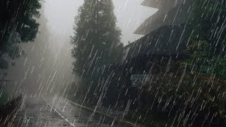 Rain Sounds For Sleeping  99 Instantly Fall Asleep With Rain And Thunder Sound At Night [upl. by Rekcut]