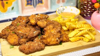 Chicken Tenders Ulta Thin And Crispy Juice Inside Crispy outside [upl. by Notak97]