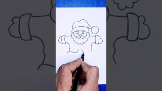 Dessin facile  comment dessiner un père noël facile [upl. by Bonnette]