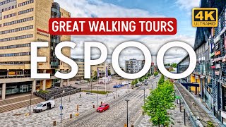 Walking Tour of the City Center of Espoo Finland  The Surprising City Next to Helsinki [upl. by Amari]