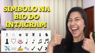 Como colocar símbolos na Bio do Instagram Veja como adicionar símbolo no texto da bio do instagram [upl. by Goodden335]