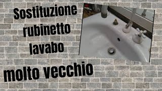 Come sostituire il rubinetto lavabo di parecchi anni più sifone e saldatura [upl. by Mitzl]