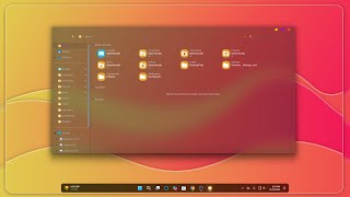 Android Style Theme For Windows 11  Windroid Theme  Windows 11 Glass Theme [upl. by Enyrhtac]