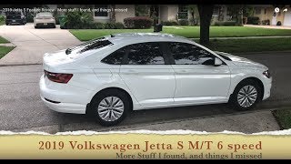 2019 Jetta S Feature Review  More stuff I found and things I missed [upl. by Yenrab]