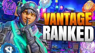 High Skill Vantage Ranked Gameplay  Apex Legends No Commentary [upl. by Kcirddahc]