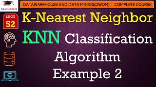 L52 KNearest Neighbor  KNN Classification Algorithm  Example 2  Data Mining Lectures in Hindi [upl. by Efi]