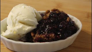 Low CarbKeto Blueberry Crisp [upl. by Goldfarb835]