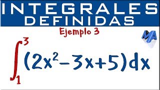 Integrales definidas  Ejemplo 3 [upl. by Duck]