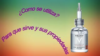 Reseña sérum rellenador de arrugas 🙌VICHY LIFTACTIV SUPREME HA🙌 [upl. by Elletsyrc]