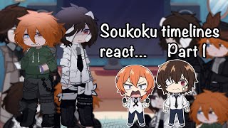 Soukoku timelines react  BSD SOUKOKU  PART 14  4K Special [upl. by Ayouqat]