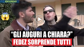 Fedez Pomeriggio 5 gli chiede di fare gli auguri a Chiara Ferragni la reazione sorprende tutti [upl. by Aneehsar]