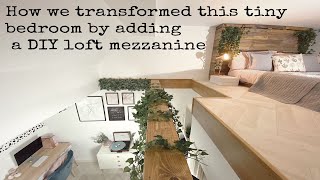 Mezzanine loft tiny bedroom transformation [upl. by Herrmann]