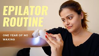 I Cut Out Waxing For An Epilator  My Hair Removal Routine Demo amp Review After 1 Year [upl. by Ellednahs179]