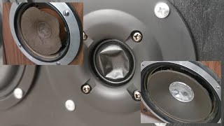 How to fix a pushed in speaker dust cap or tweeter dome [upl. by Elleirda]