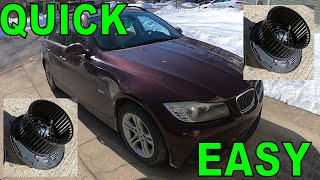 Replacing A BMW E90 Blower Motor in 43 Seconds [upl. by Aileahcim343]