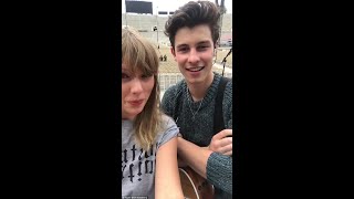 Shawn Mendes and Taylor Swift sing quotTheres Nothing Holdin Me Backquot [upl. by Rambort]