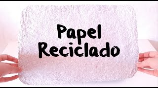 Cómo hacer papel reciclado📄♻  Sin utilizar licuadora ni bastidor [upl. by Llehcam]