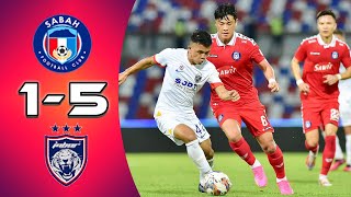 Sabah FC 15 JDT FC  Extended Highlights [upl. by Ahsead]