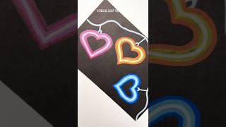 Lights Hearts with Neon Effect shorts neon neonart [upl. by Girard17]