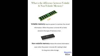 Volatile vs NonVolatile Memory Whats the Difference shorts [upl. by Tnek]